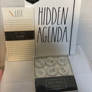 Rae Dunn planer, magnets & lists